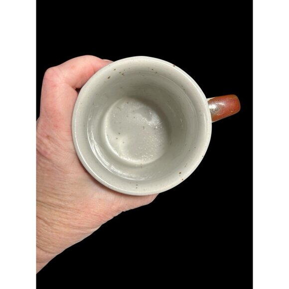 Vintage Otagiri Penguin Coffee Mug Cup Speckled Stoneware Brown Handle 4" - Picture 5 of 7